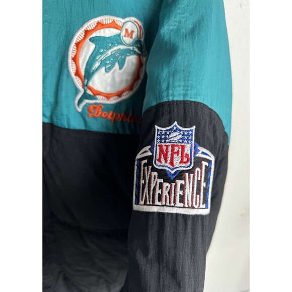 Vintage 1990s Miami Dolphins NFL  Winter Sports Jacket - Picture 2 of 16